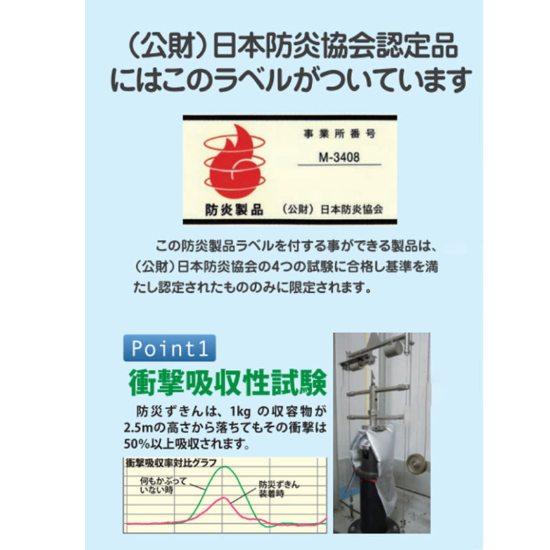 多摩市立西落合小学校 防災頭巾